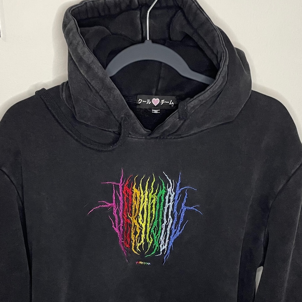 Cool Shirtz (Cold Ones) Death Metal Rainbow Hoodie size L